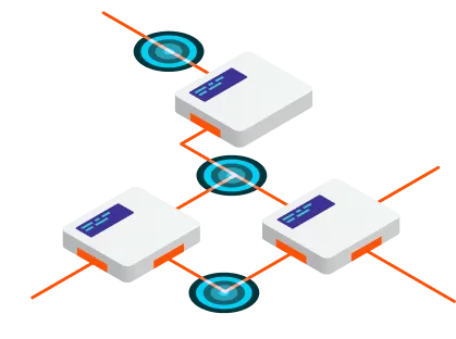 A collection of systems integrated together with connecting lines